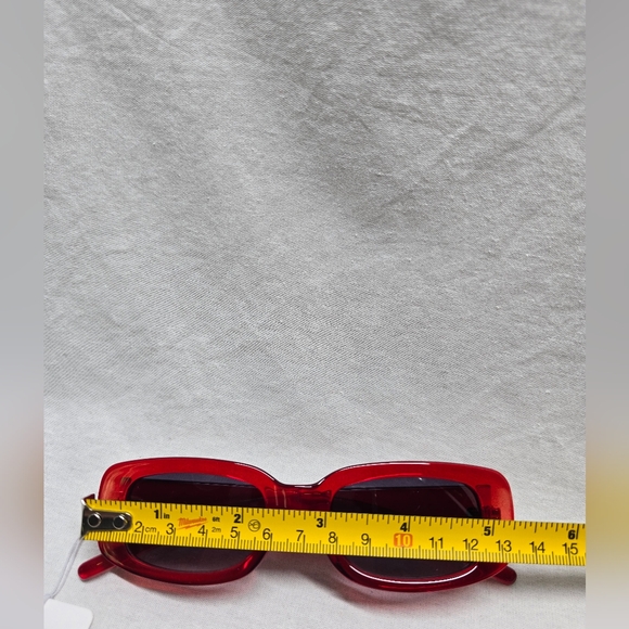 P&T Optical Red Retro Fashion Y2K Sunglasses - New - Picture 7 of 7